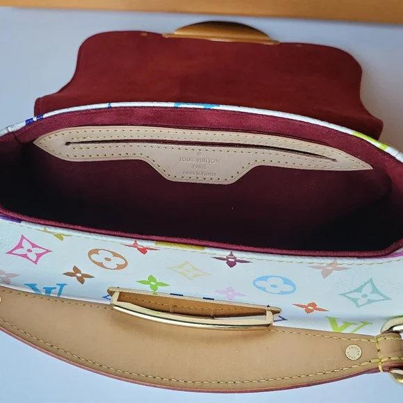 🔥SOLD🔥LOUIS VUITTON Marilyn White Multicolor Shoulder Bag - Picture 12 of 17